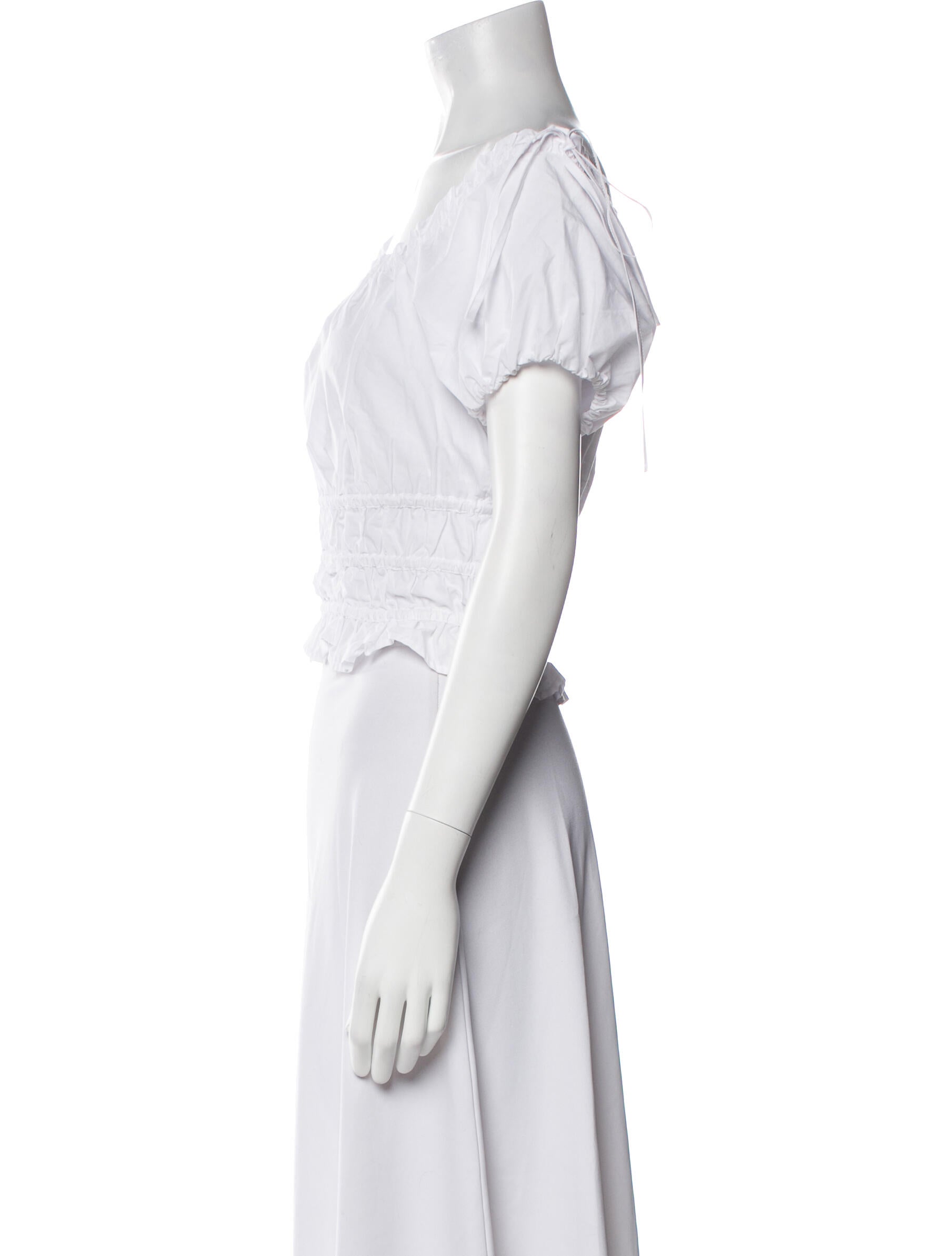 LIU JO Off-The-Shoulder Short Sleeve Crop Top