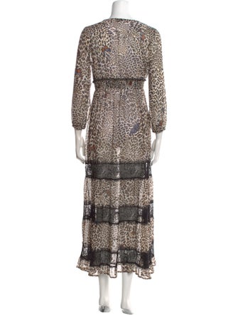LIU JO Animal Print Long Dress