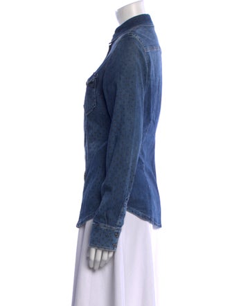 LIU JO Long Sleeve Button-Up Top