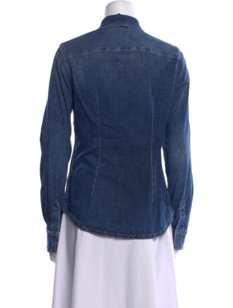 LIU JO Long Sleeve Button-Up Top