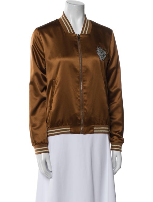 LIU JO Leather Bomber Jacket