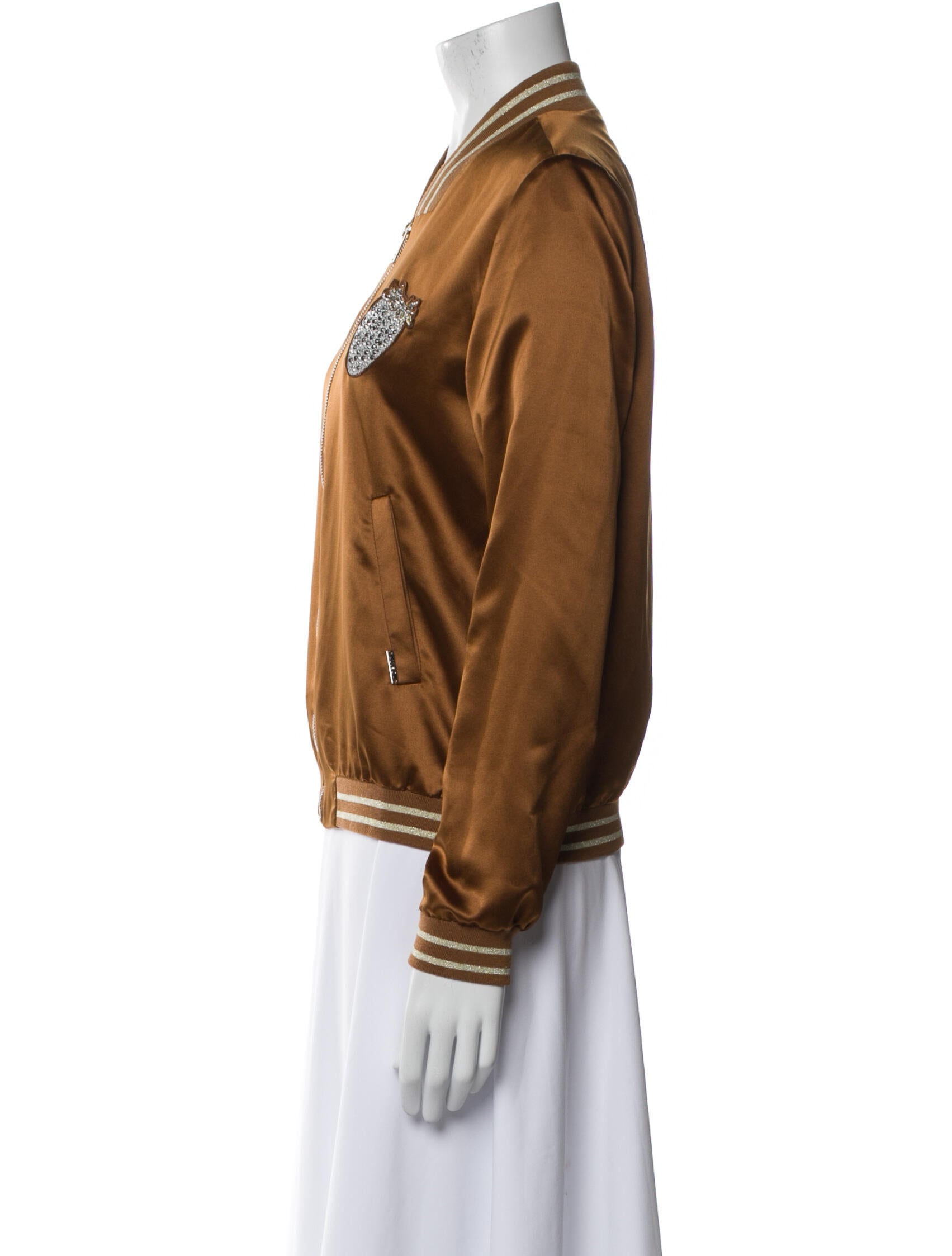 LIU JO Leather Bomber Jacket