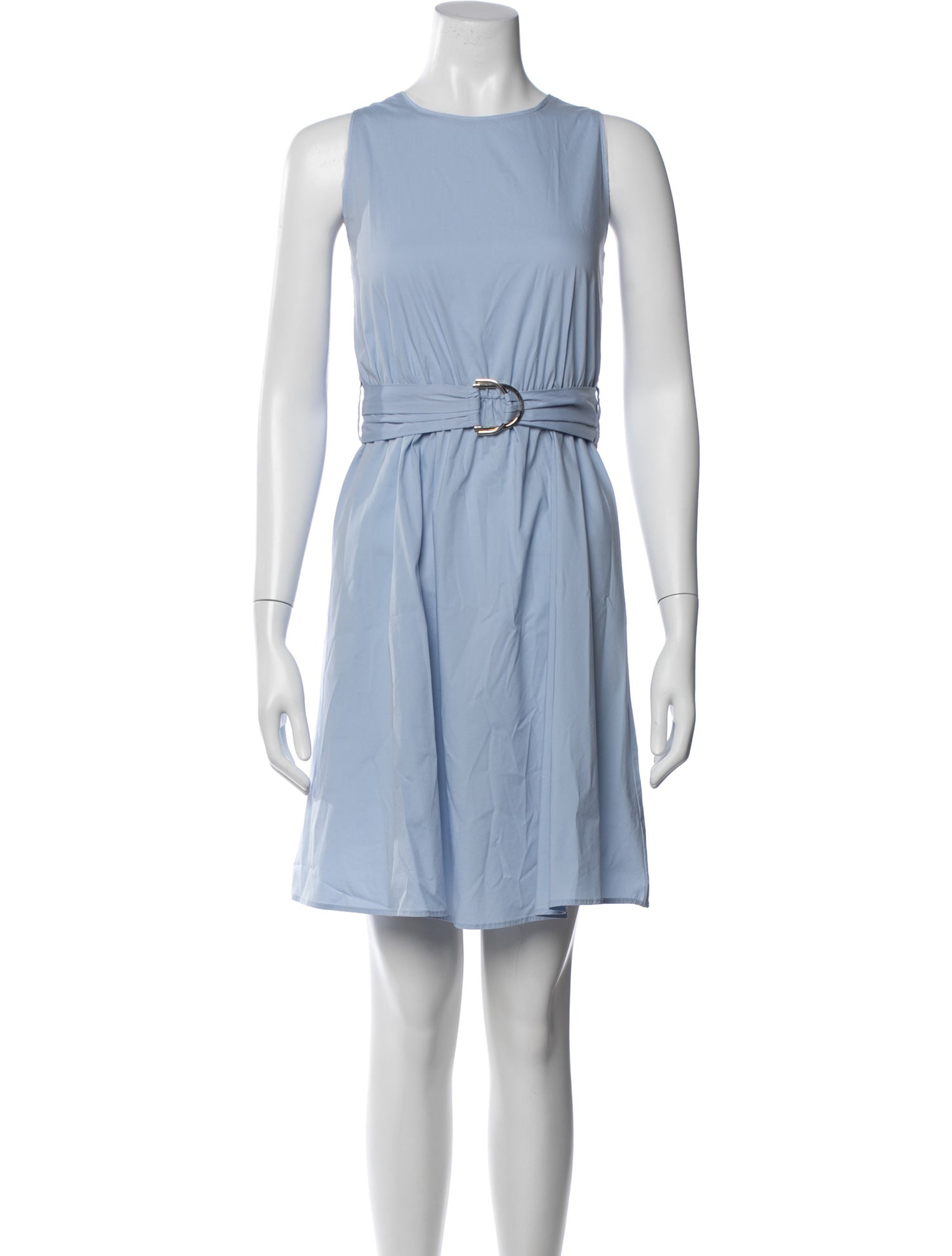 Crew Neck Knee-Length Dress