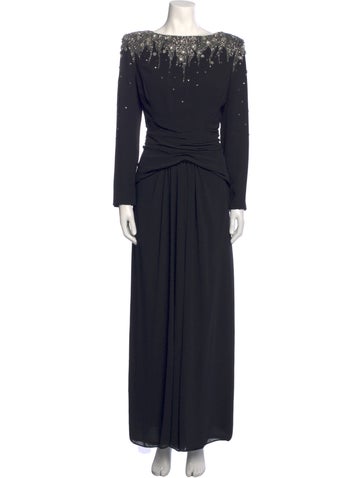 Lilli Diamond Dresses Bateau Neckline Long Dress M