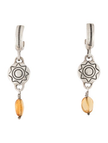 Lisa Jenks Drop Citrine Earrings
