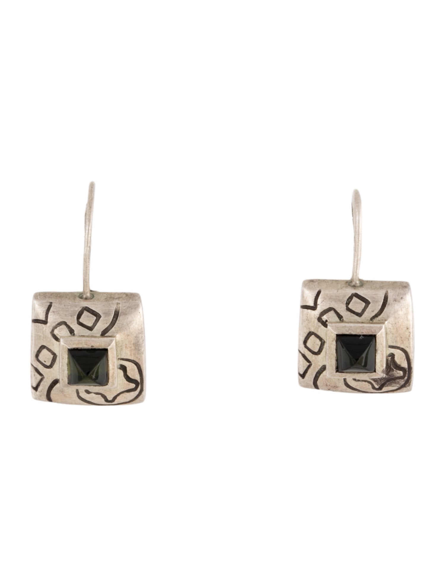 Lisa Jenks Tourmaline Square Drop Earrings