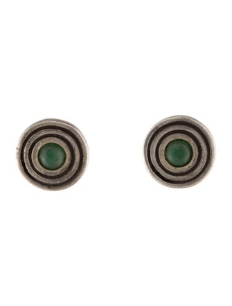 Lisa Jenks Aventurine Quartz Stud Earrings