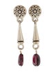 Lisa Jenks Garnet Drop Earrings