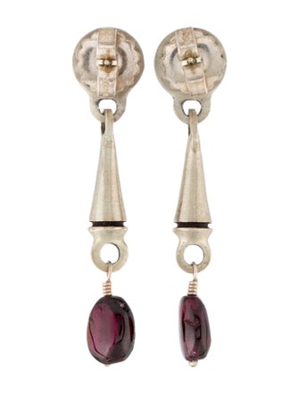 Lisa Jenks Garnet Drop Earrings