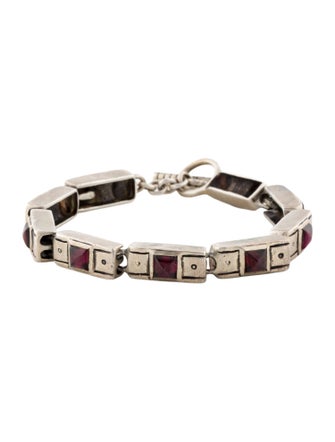 Lisa Jenks Rhodolite Toggle Link Bracelet