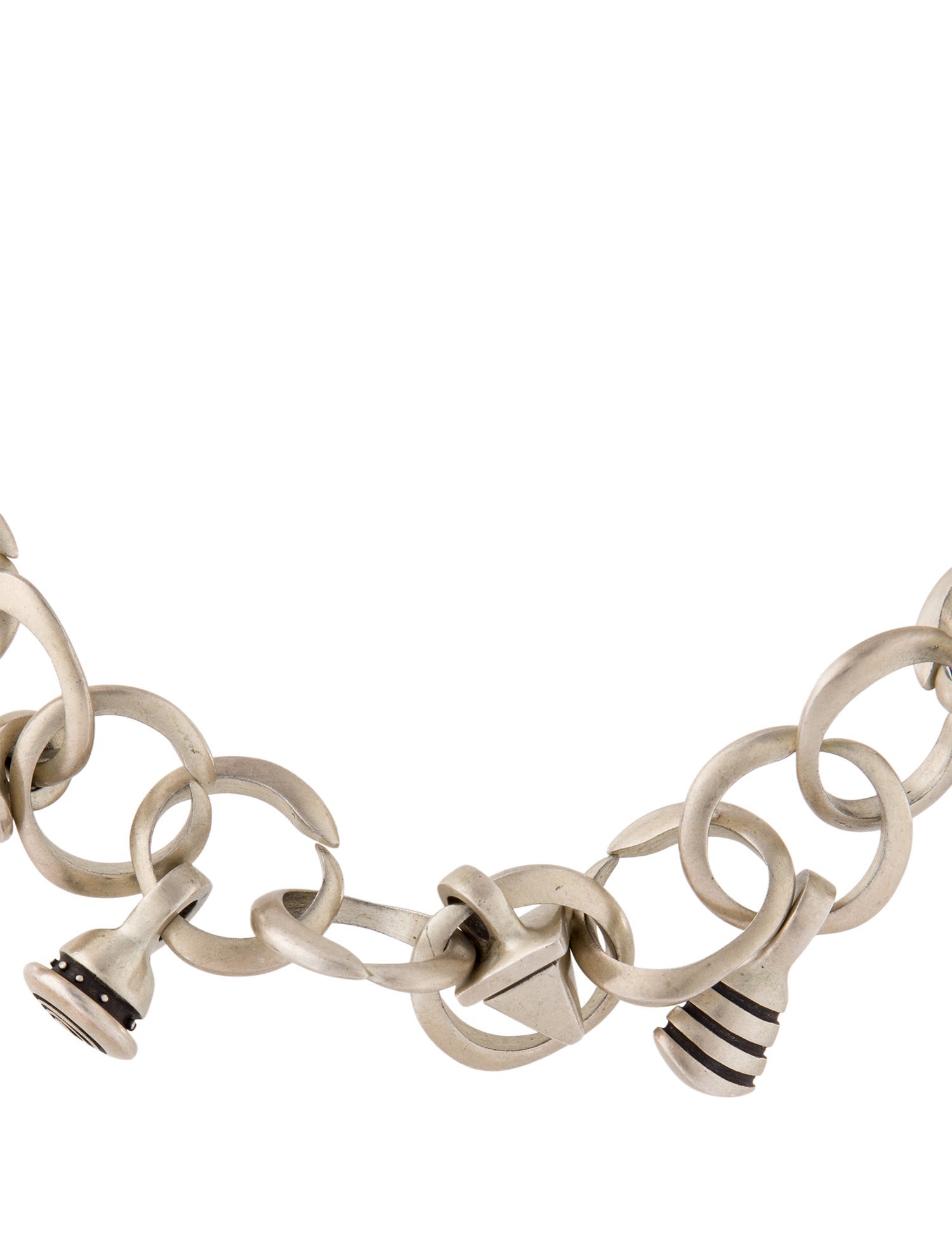 Lisa Jenks Modernist Amulet Charm Station Necklace