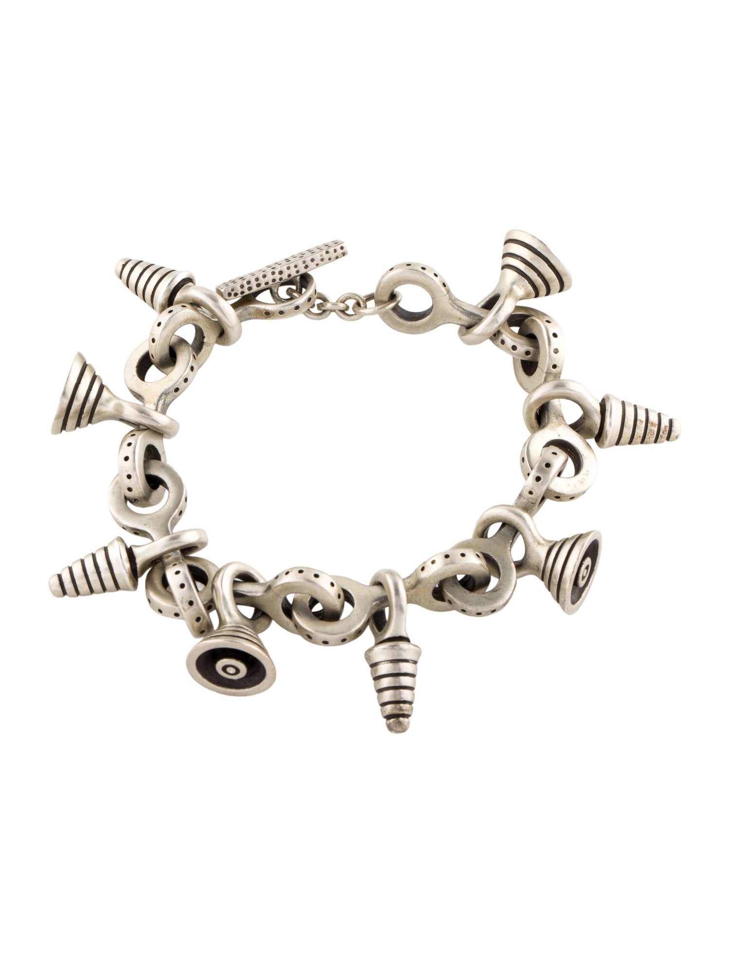 Lisa Jenks Modernist Amulet Charm Bracelet
