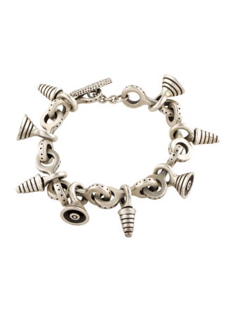 Lisa Jenks Modernist Amulet Charm Bracelet