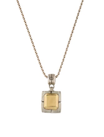Lisa Jenks Two-Tone Pendant Necklace