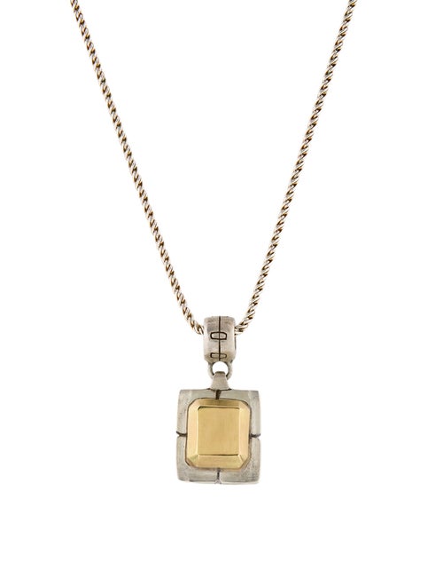Lisa Jenks Two-Tone Pendant Necklace