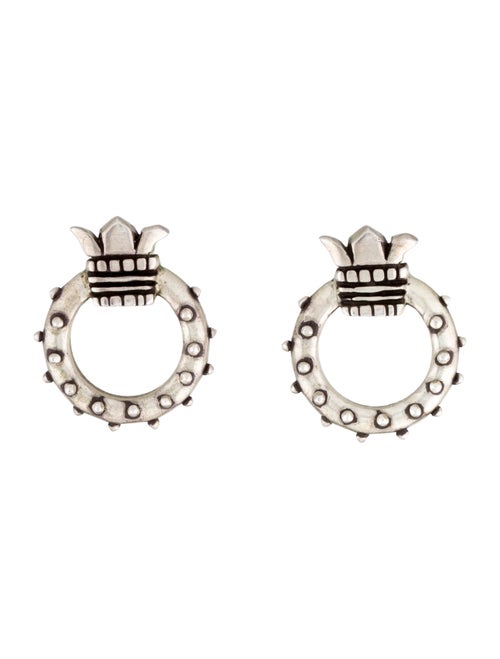 Lisa Jenks Textured Crown Stud Earrings