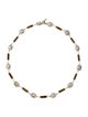 Lisa Jenks Pearl & Tiger's Eye Chain Necklace