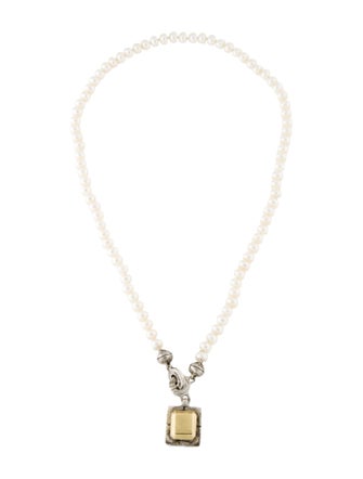 Lisa Jenks Two-Tone Pearl Pendant Necklace