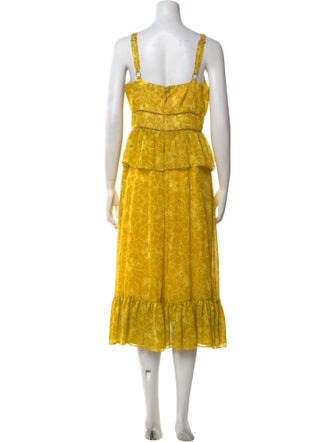 Likely Square Neckline Midi Length Dress