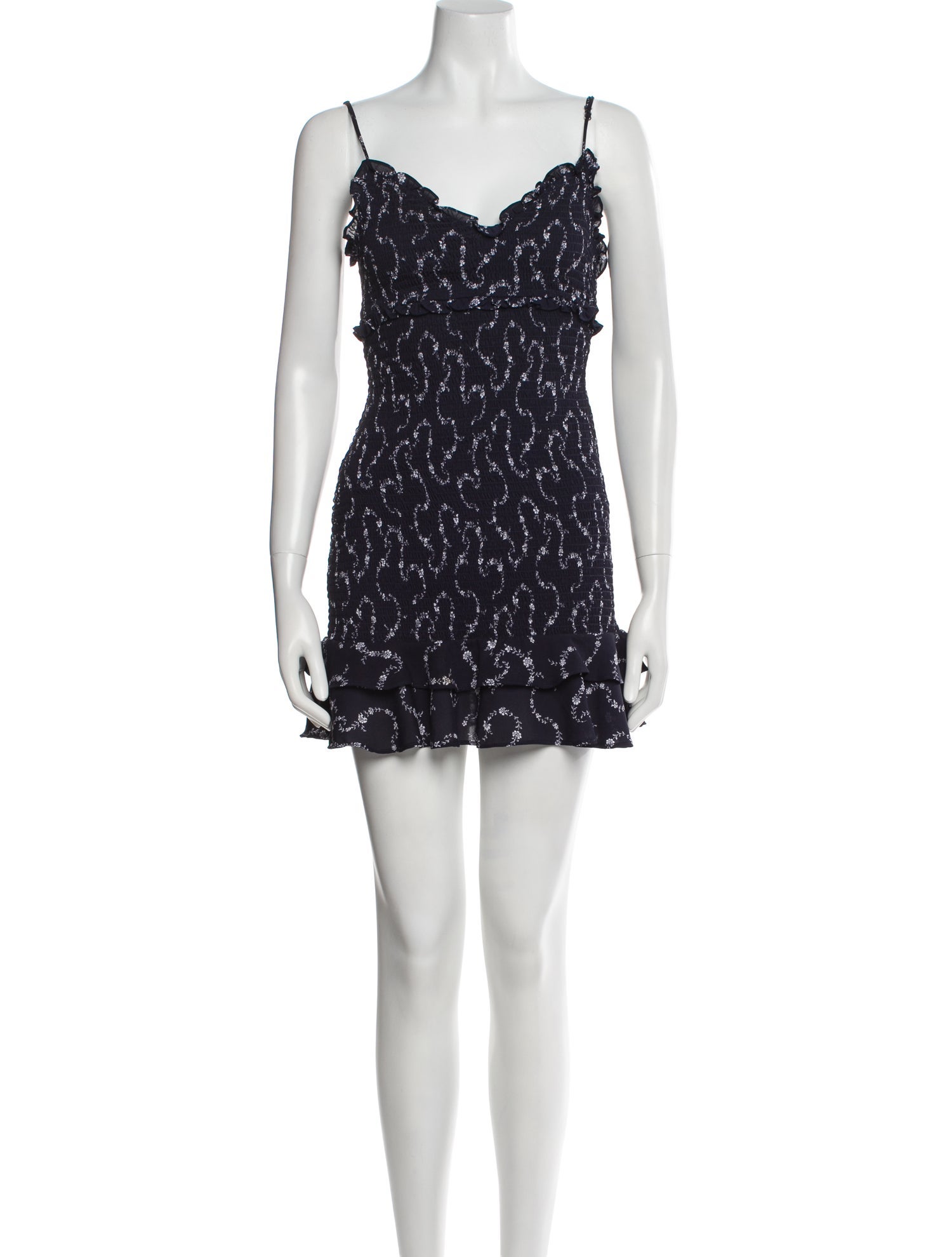 Likely Lace Pattern Mini Dress