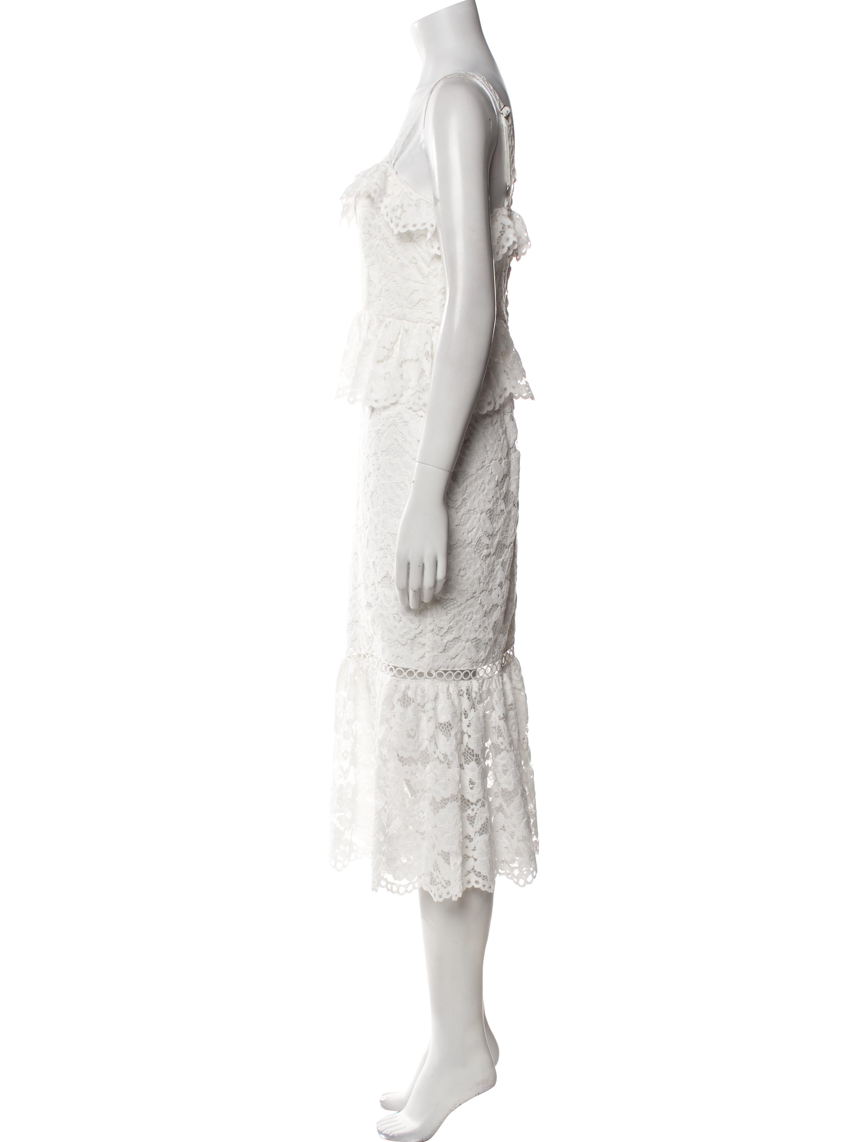 Likely Lace Pattern Midi Length Dress