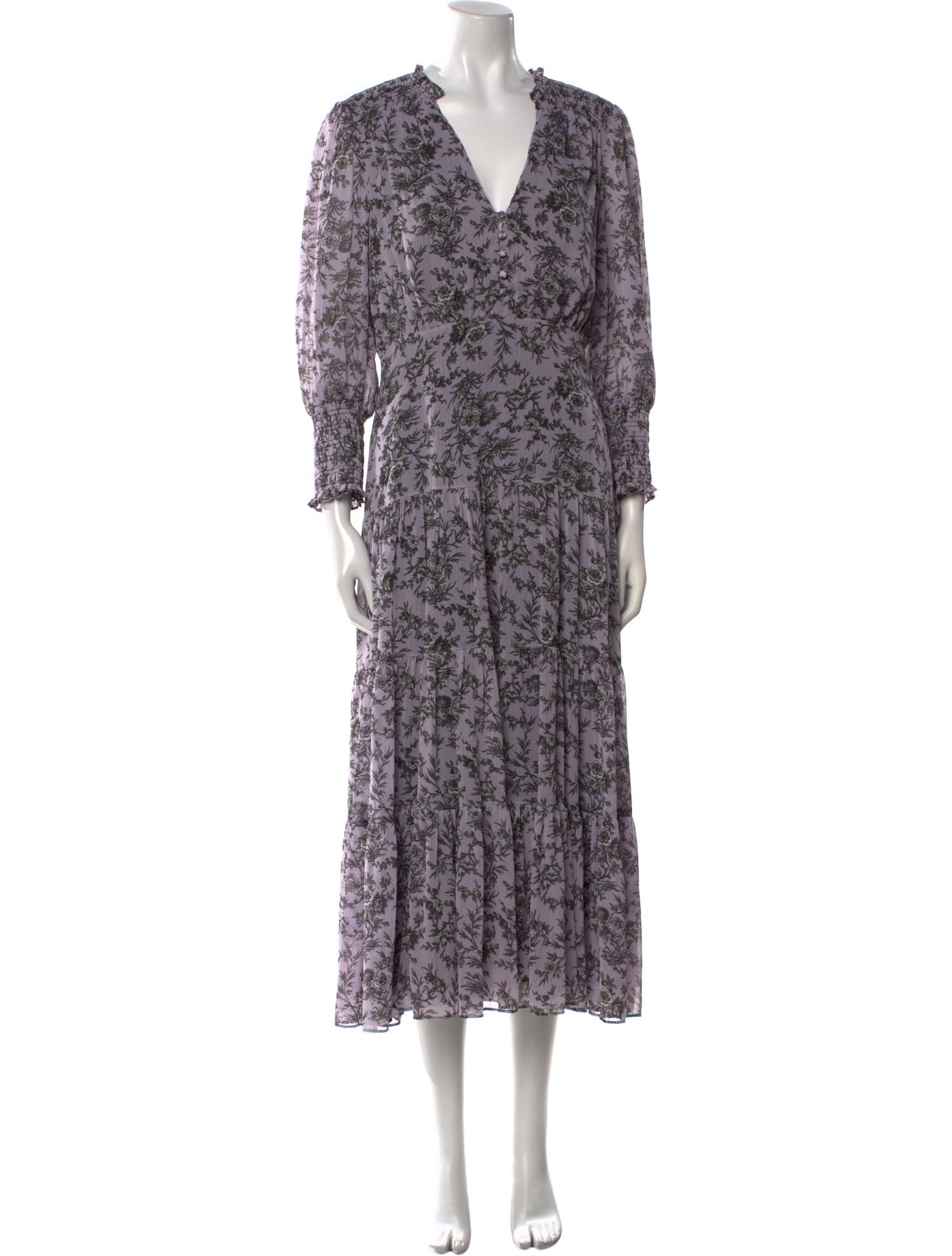 Likely Floral Print Long Dress