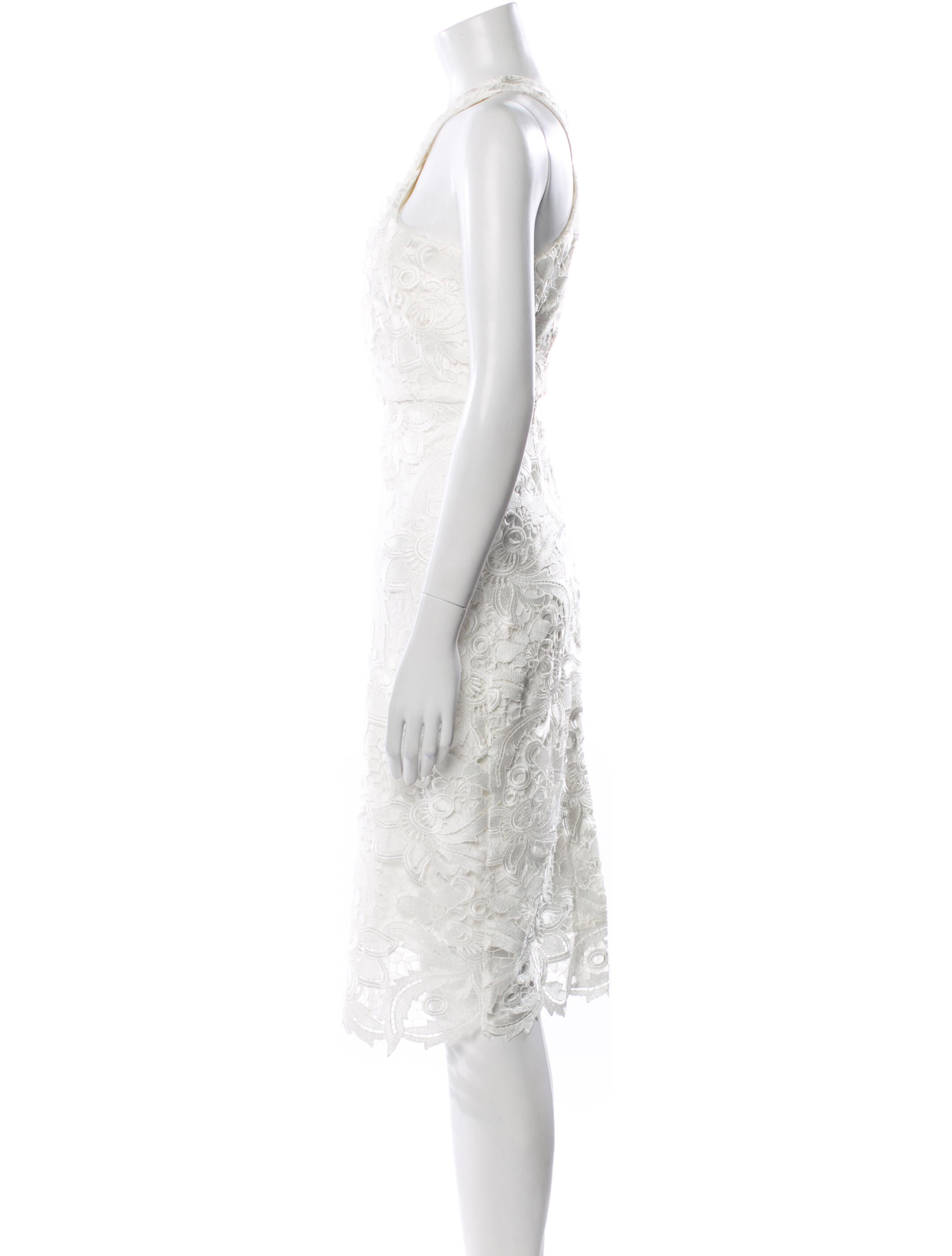 Likely Lace Pattern Knee-Length Dress