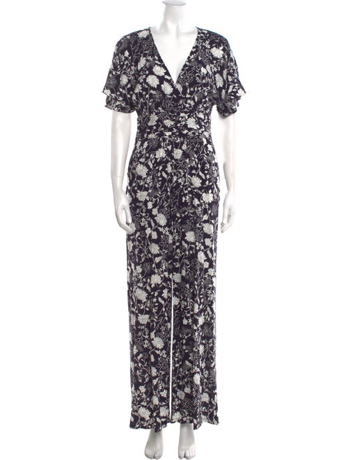 Likely Printed Plunge Neckline Jumpsuit