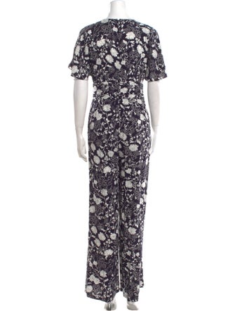 Likely Printed Plunge Neckline Jumpsuit