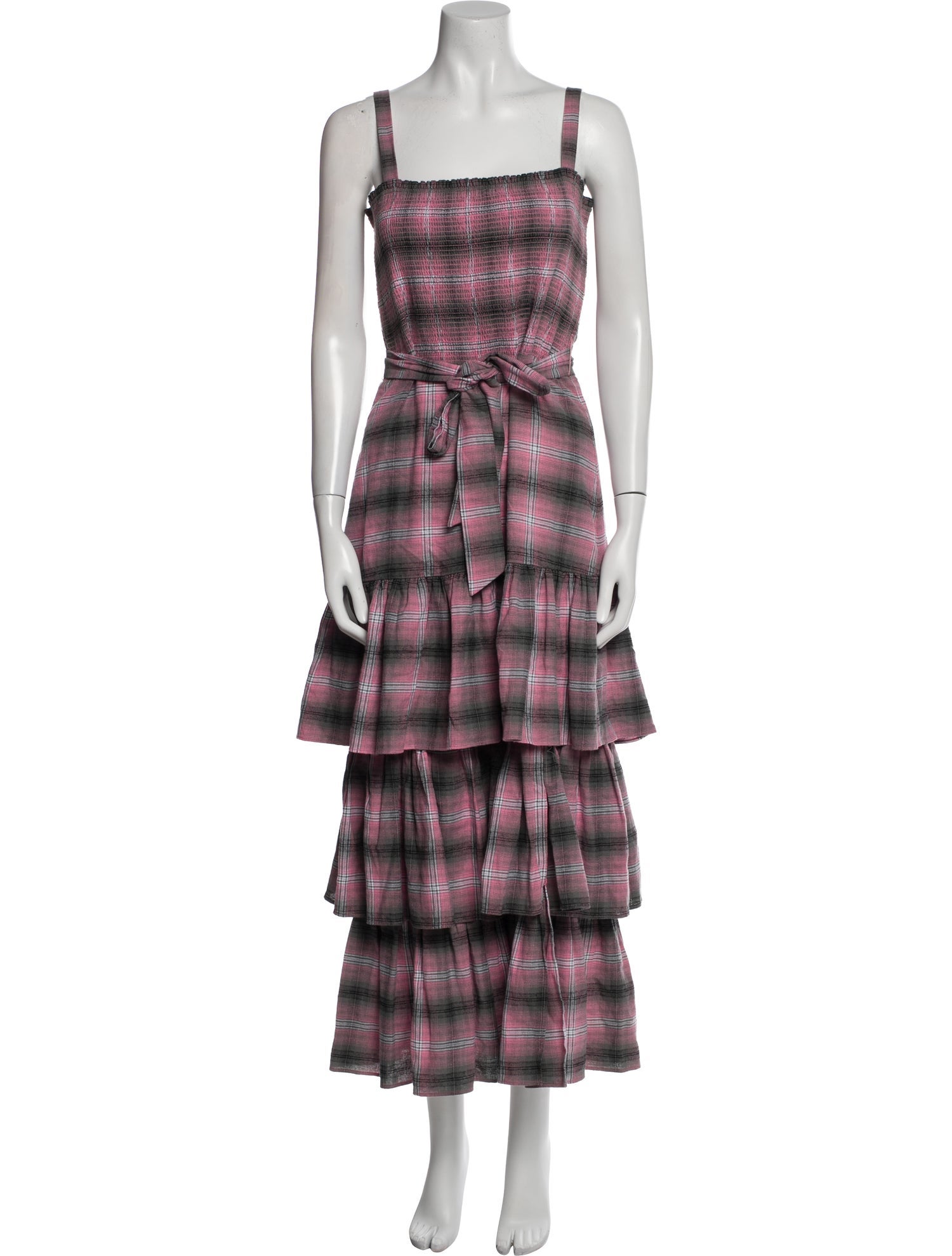 Likely Plaid Print Long Dress