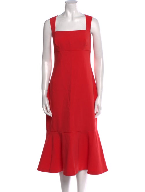 Likely Square Neckline Midi Length Dress