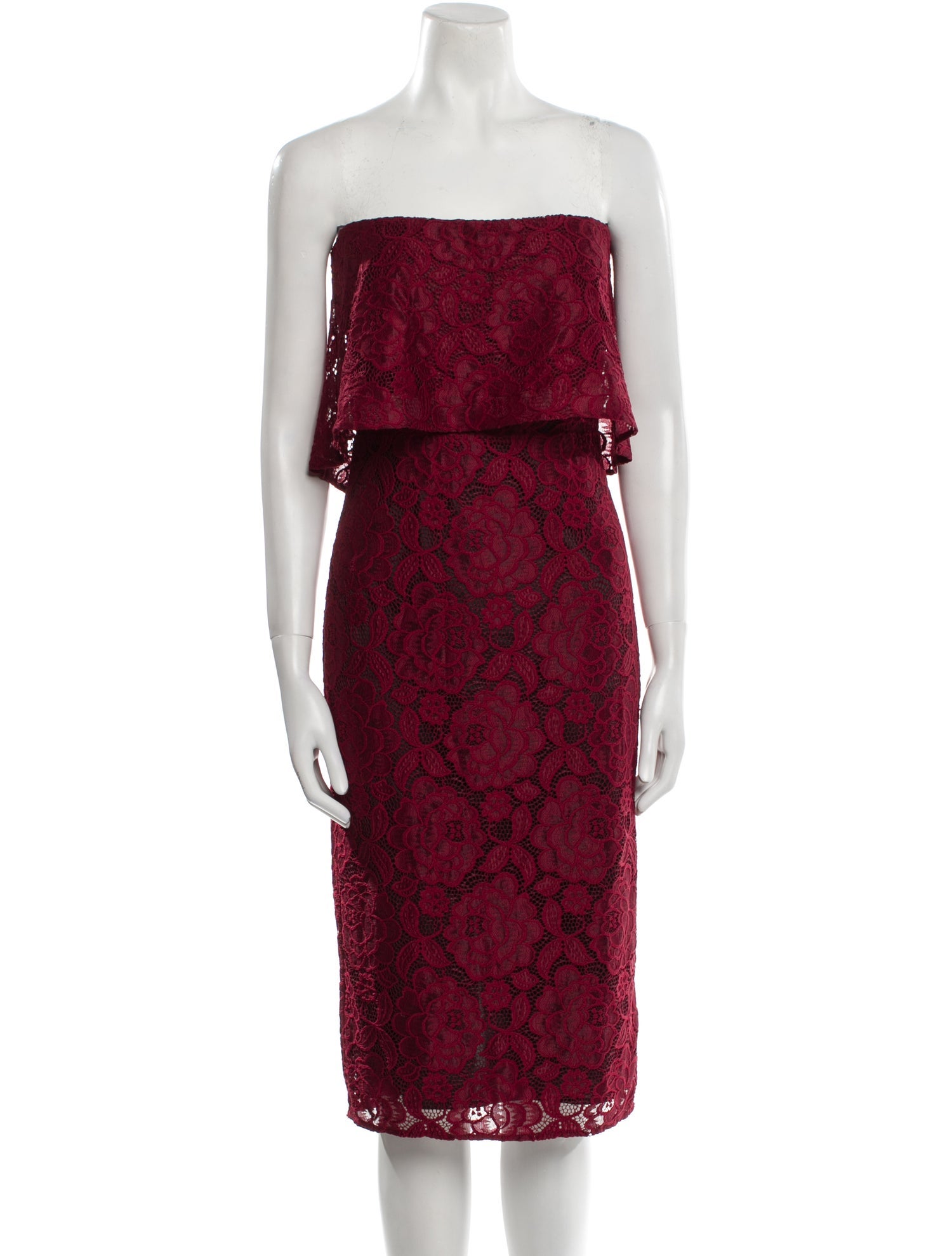 Likely Lace Pattern Mini Dress