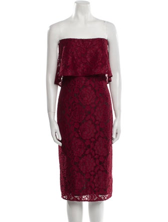 Likely Lace Pattern Mini Dress