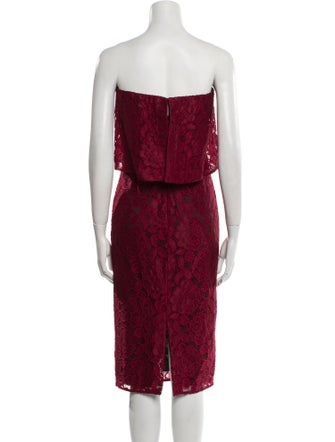 Likely Lace Pattern Mini Dress