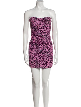 Likely Animal Print Mini Dress