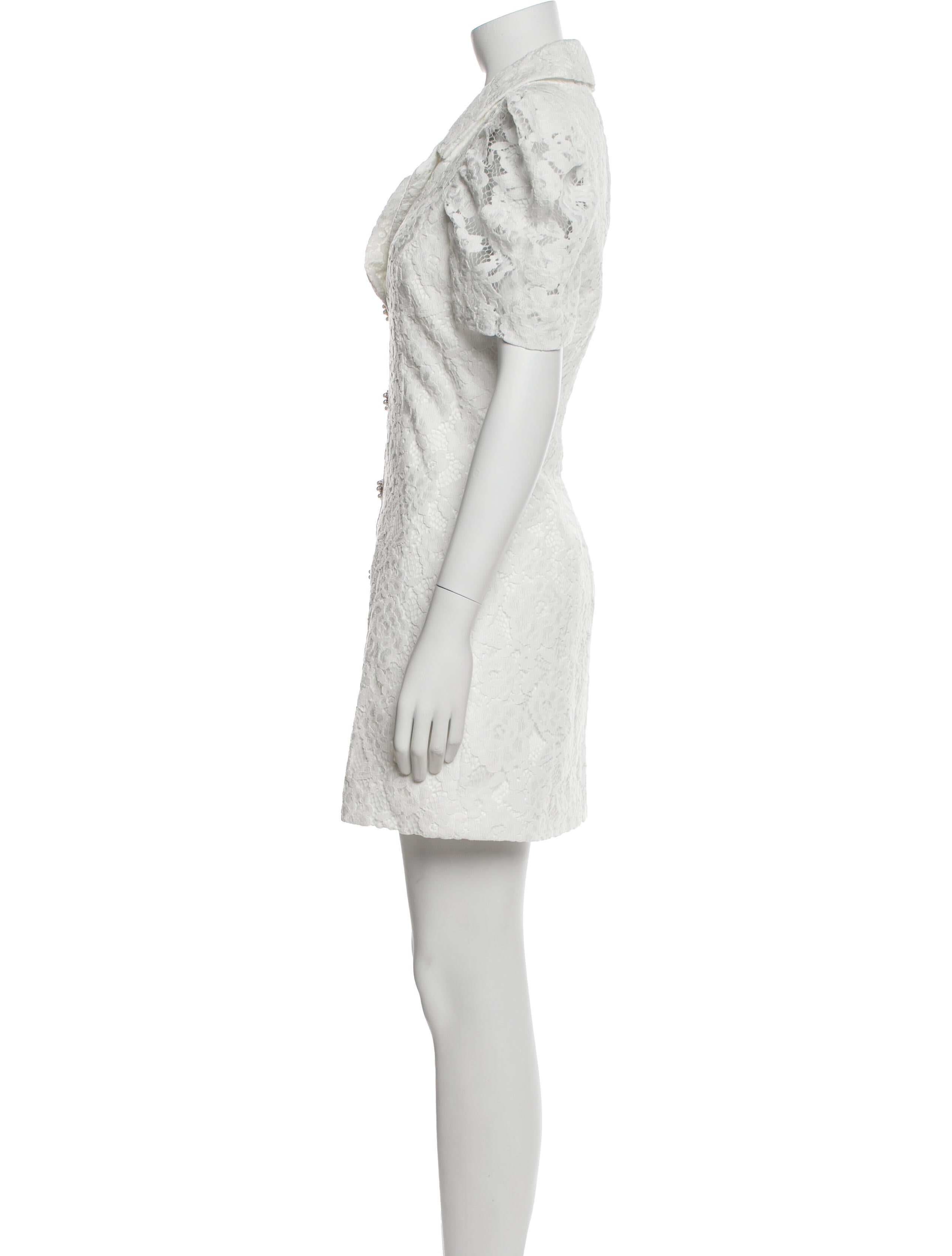 Likely Lace Pattern Mini Dress