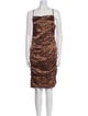Likely Animal Print Knee-Length Dress