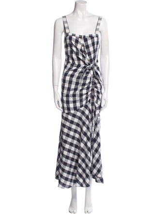 Likely Plaid Print Long Dress
