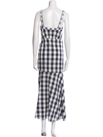 Likely Plaid Print Long Dress