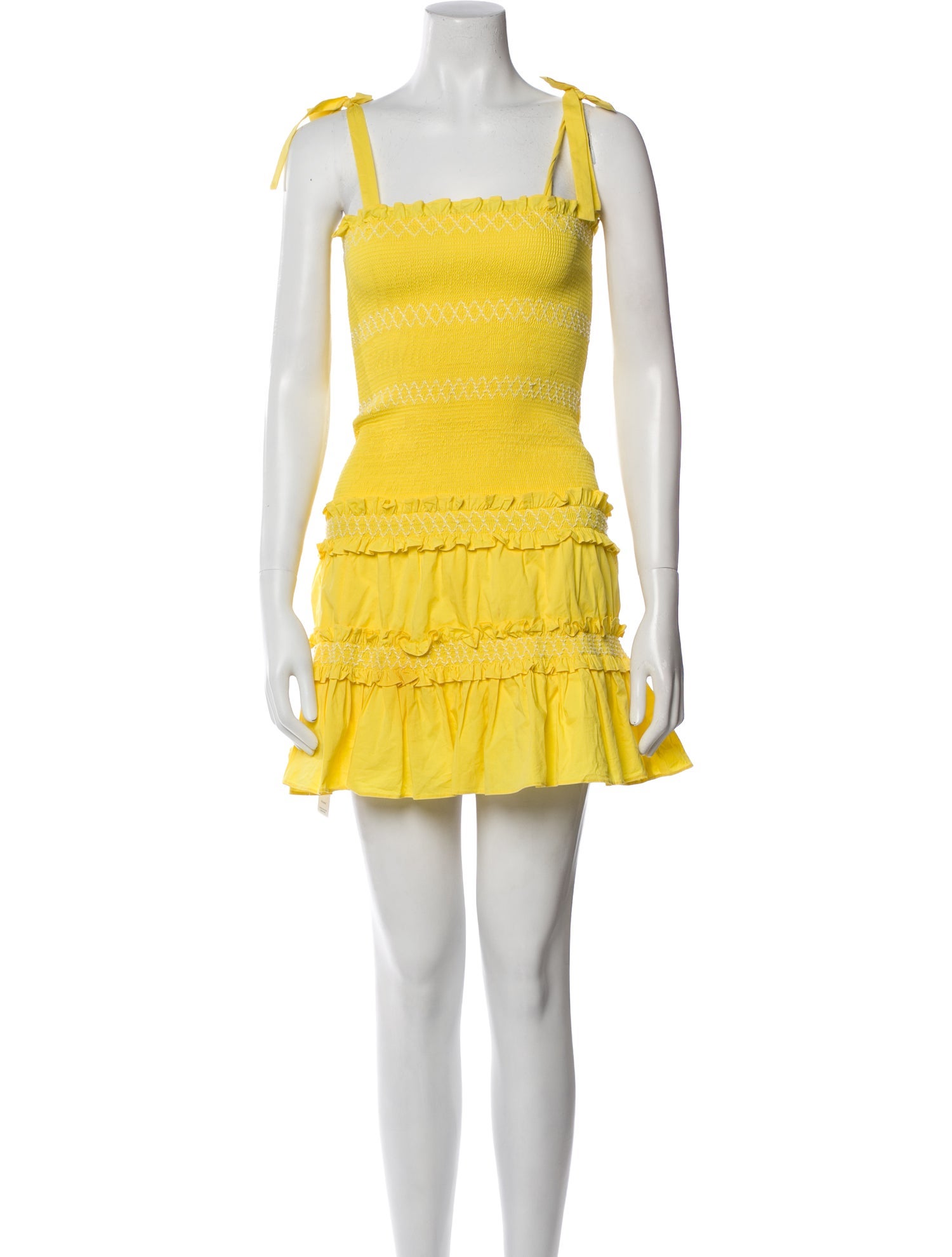 Likely Square Neckline Mini Dress