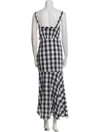 Likely Plaid Print Long Dress