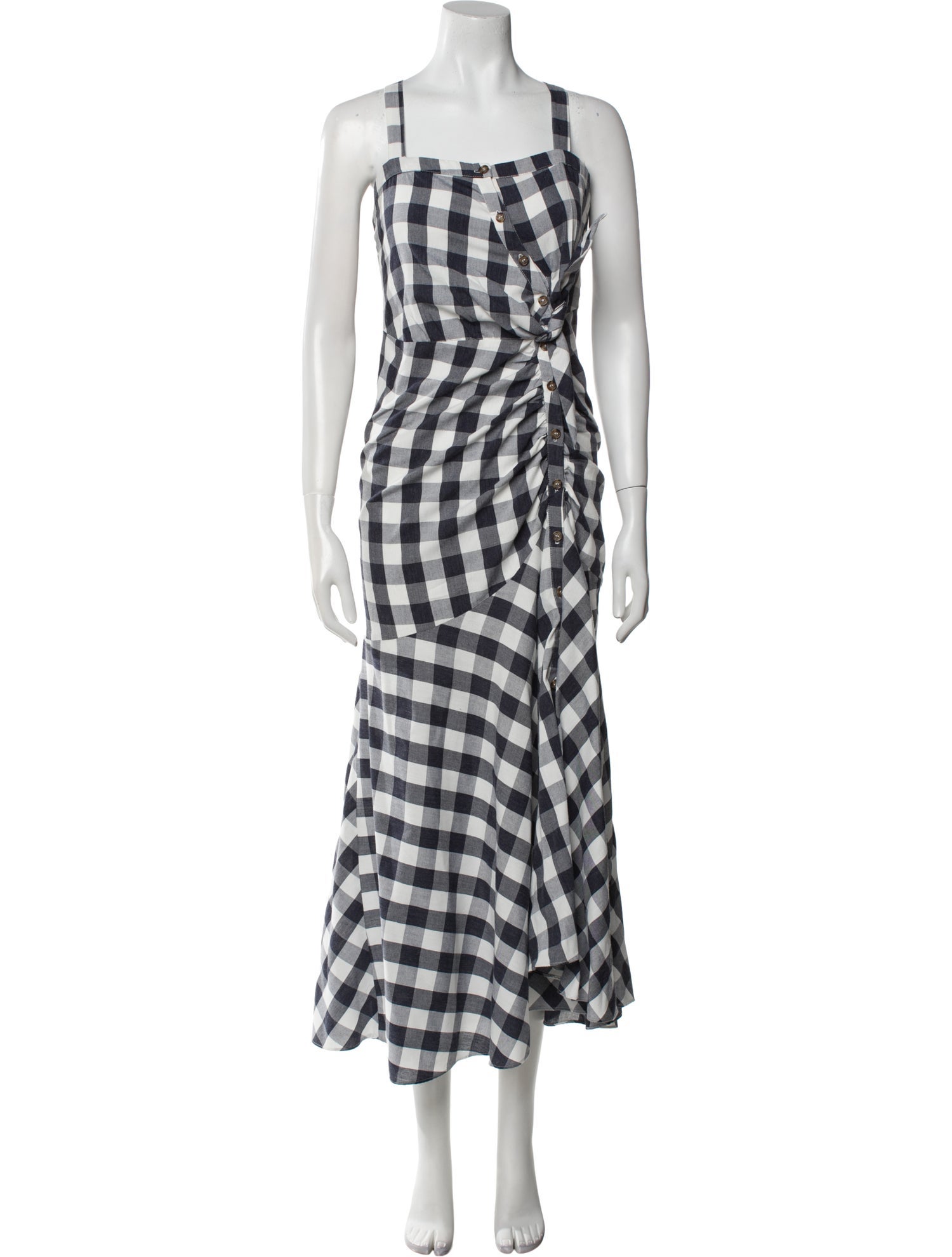Likely Plaid Print Midi Length Dress