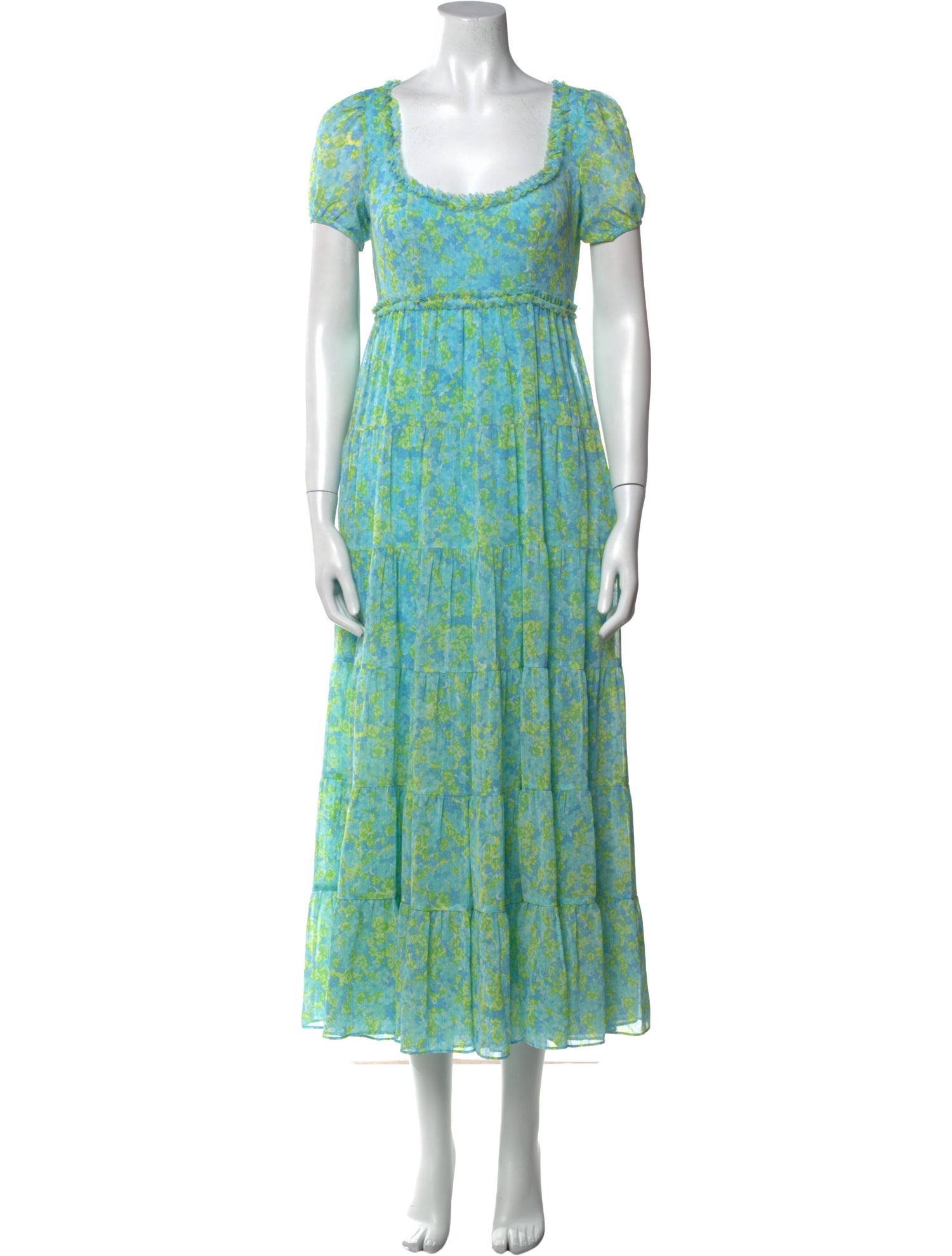 Likely Floral Print Midi Length Dress