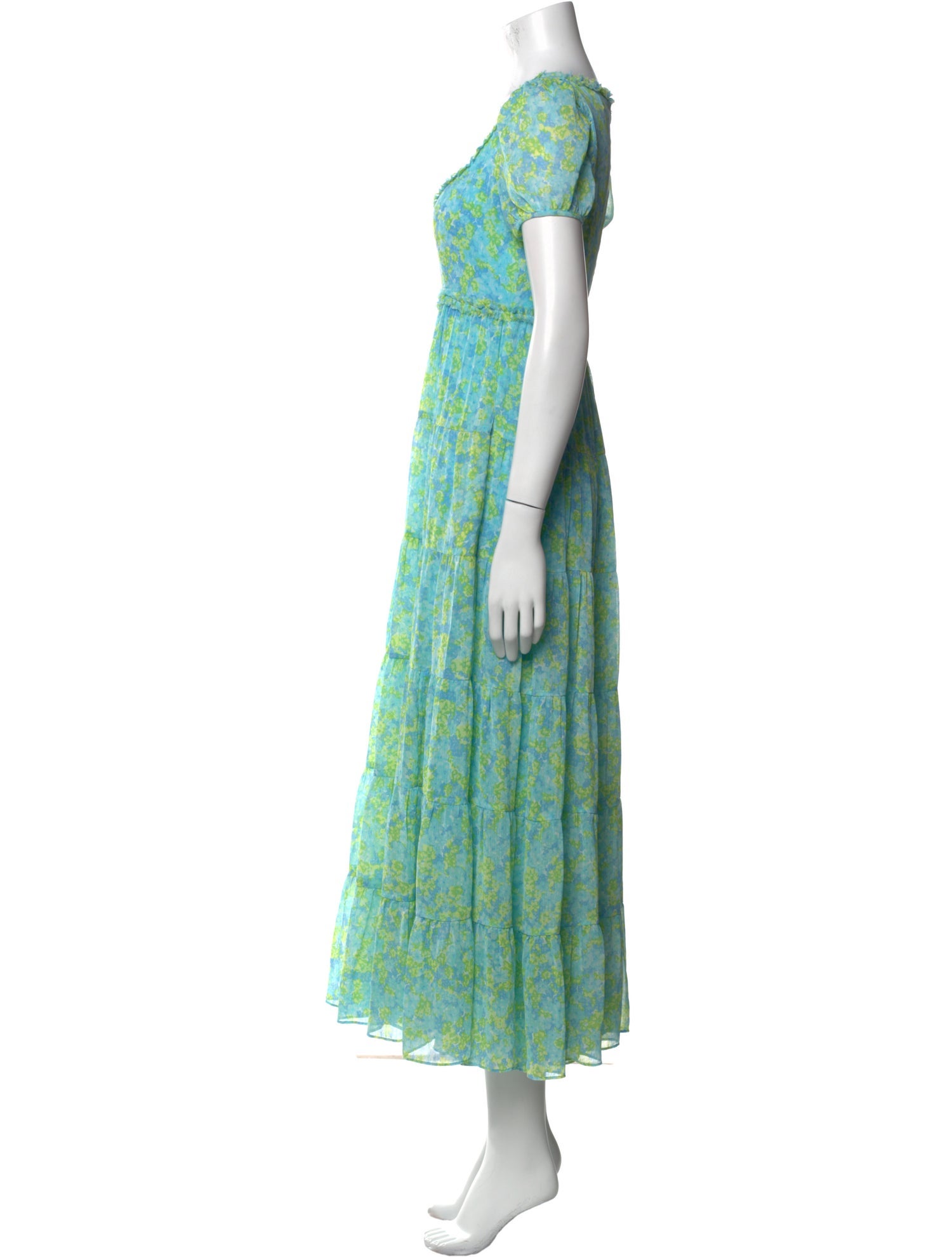 Likely Floral Print Midi Length Dress