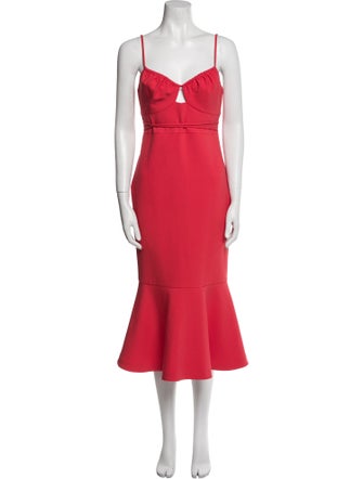 Likely V-Neck Midi Length Dress