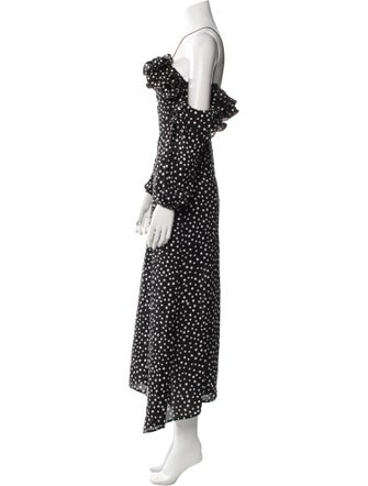 Likely Polka Dot Print Long Dress