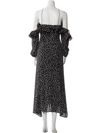 Likely Polka Dot Print Long Dress