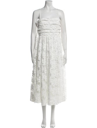 Likely Lace Pattern Long Dress
