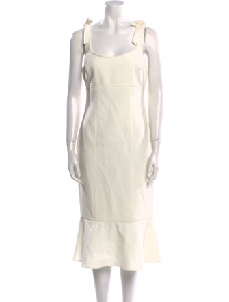 Likely Square Neckline Midi Length Dress