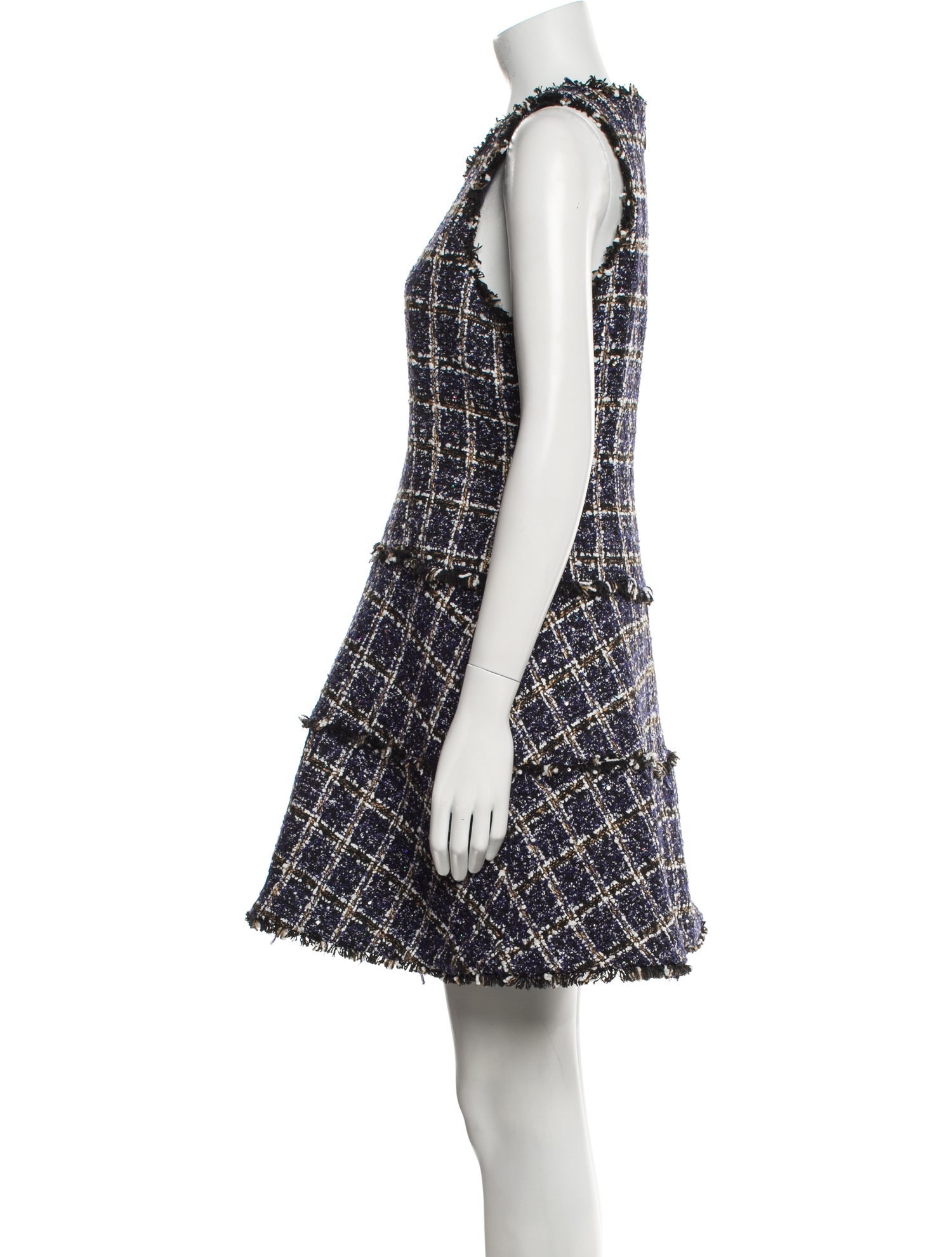 Likely Plaid Print Mini Dress